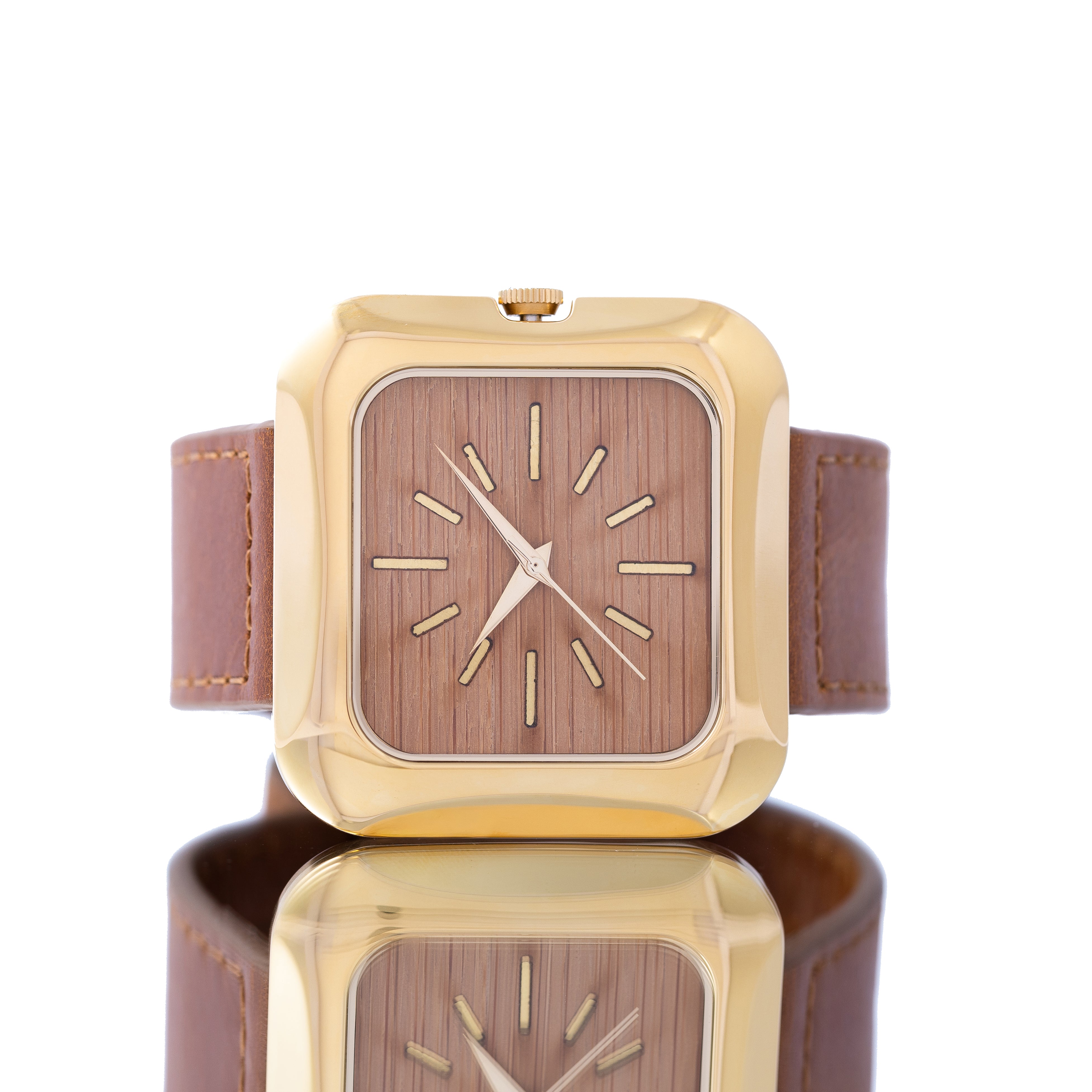 THE 15TH MOMENT GOLD BAMBOO WOOD BROWN