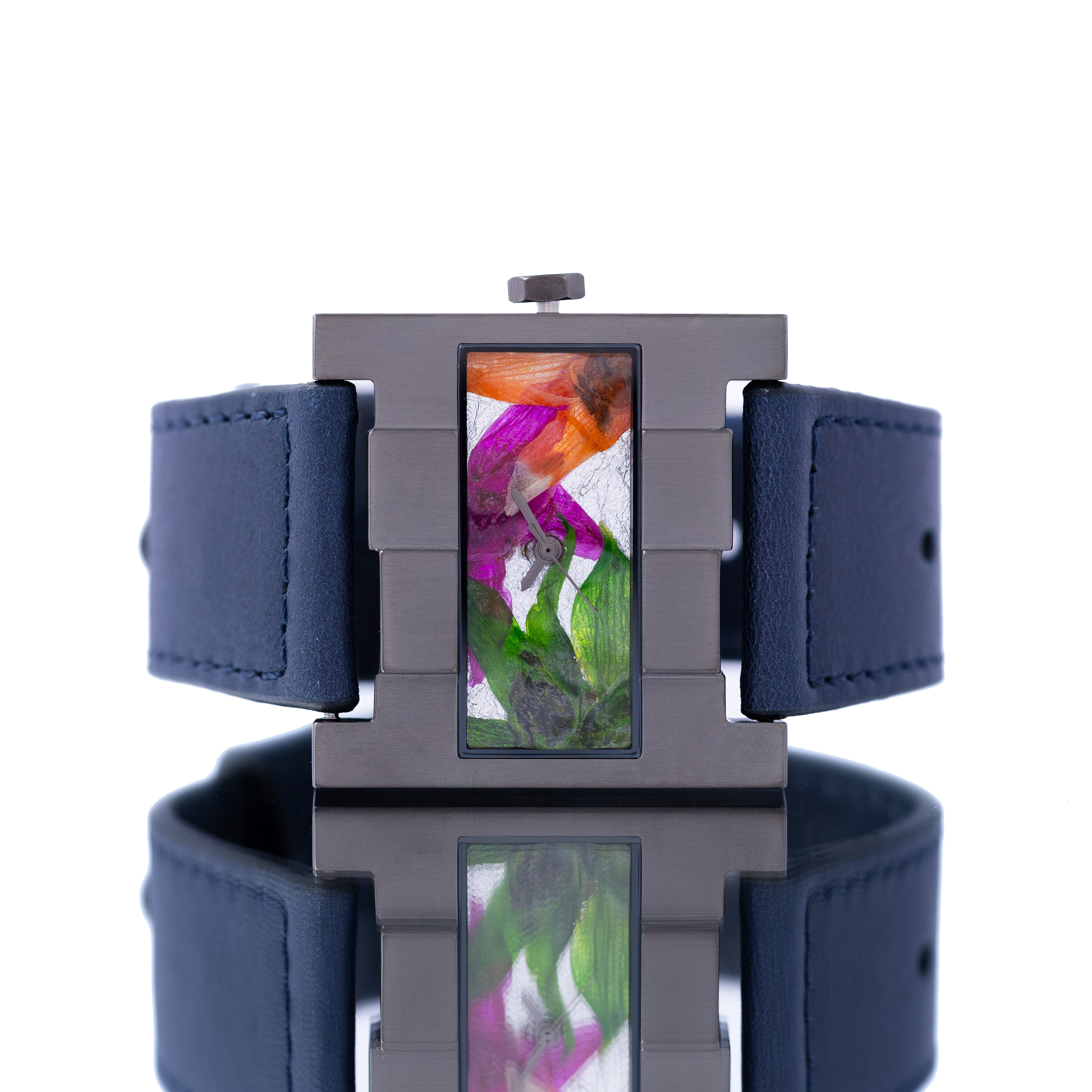 THE ASCENT GUN MULTICOLOR FLOWERS NAVY
