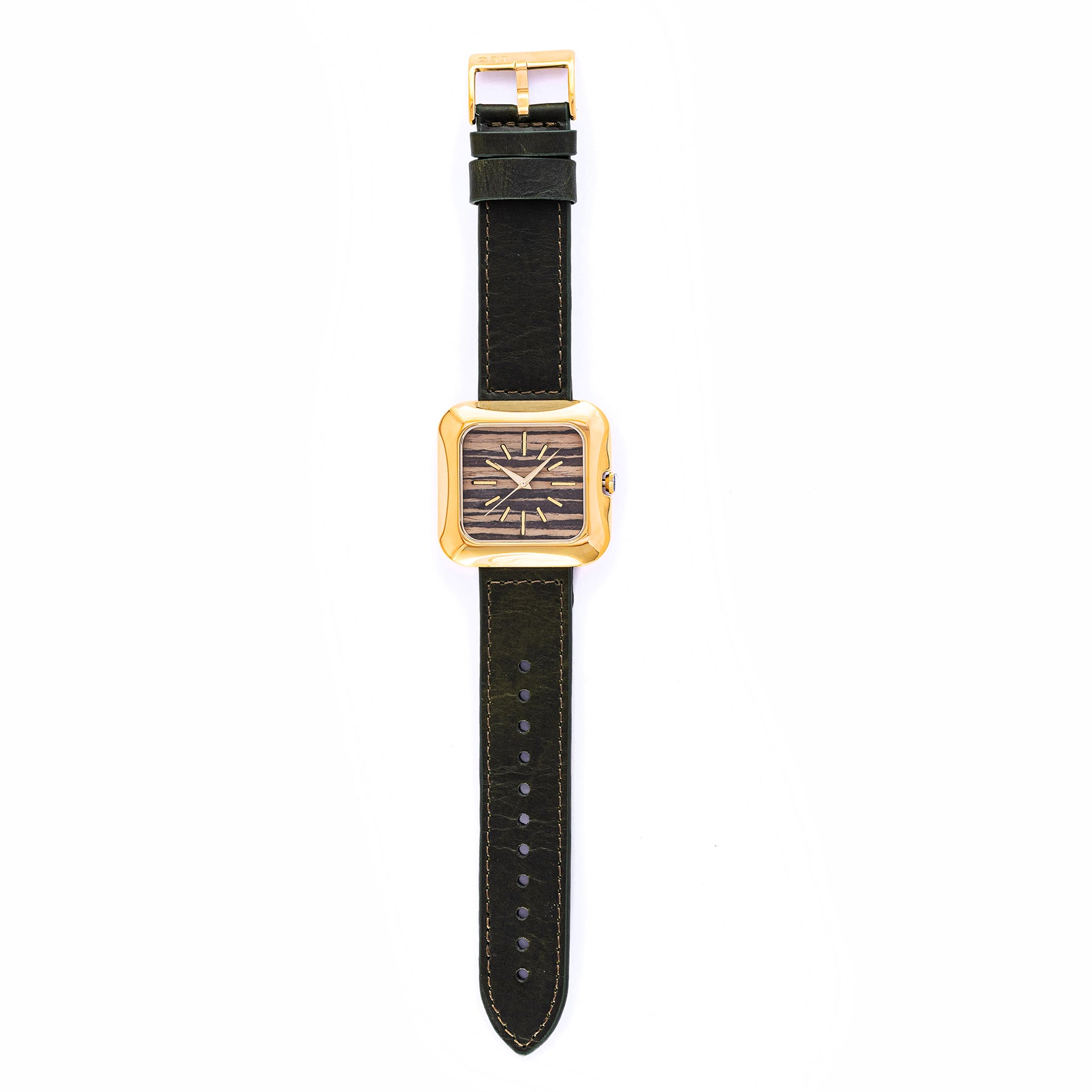 THE 15TH MOMENT GOLD ZEBRA WOOD ARMY GREEN