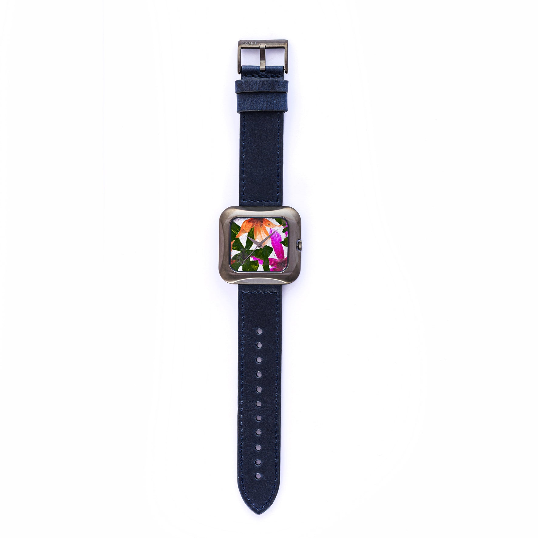THE 15TH MOMENT GUN MULTICOLOR FLOWERS NAVY