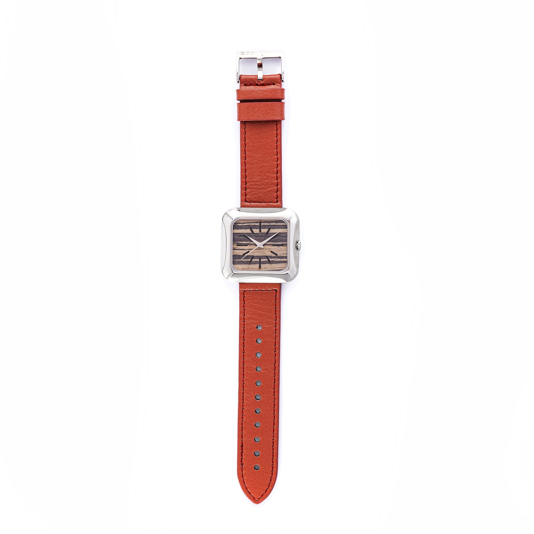 THE 15TH MOMENT SILVER ZEBRA WOOD TERRACOTTA
