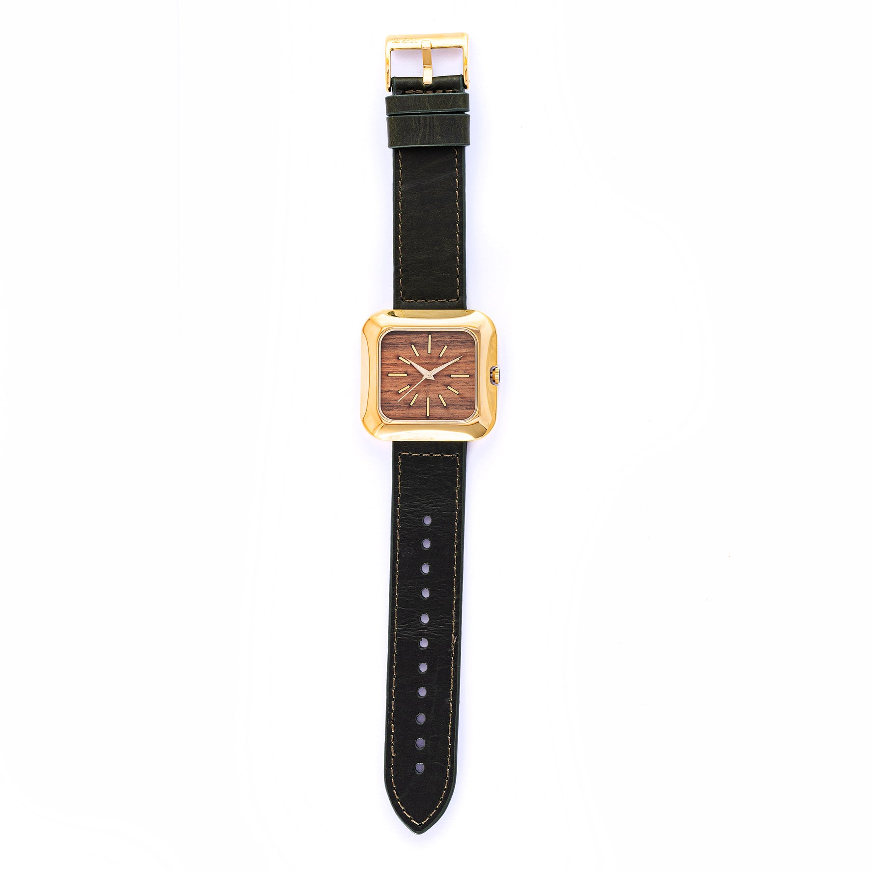 THE 15TH MOMENT GOLD PALO SANTO WOOD ARMY GREEN