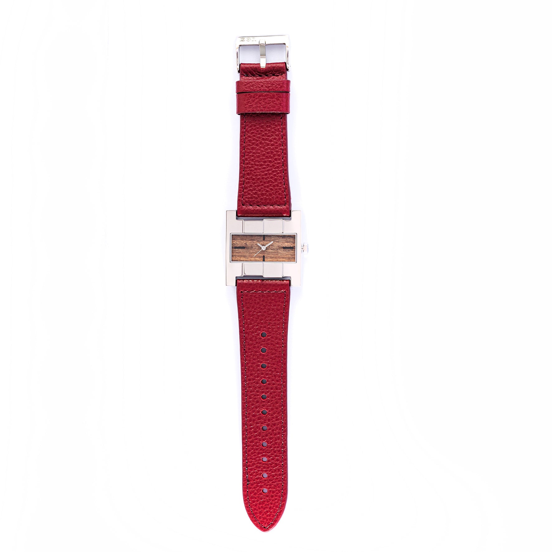 THE ASCENT SILVER PALO SANTO WOOD BURGUNDY
