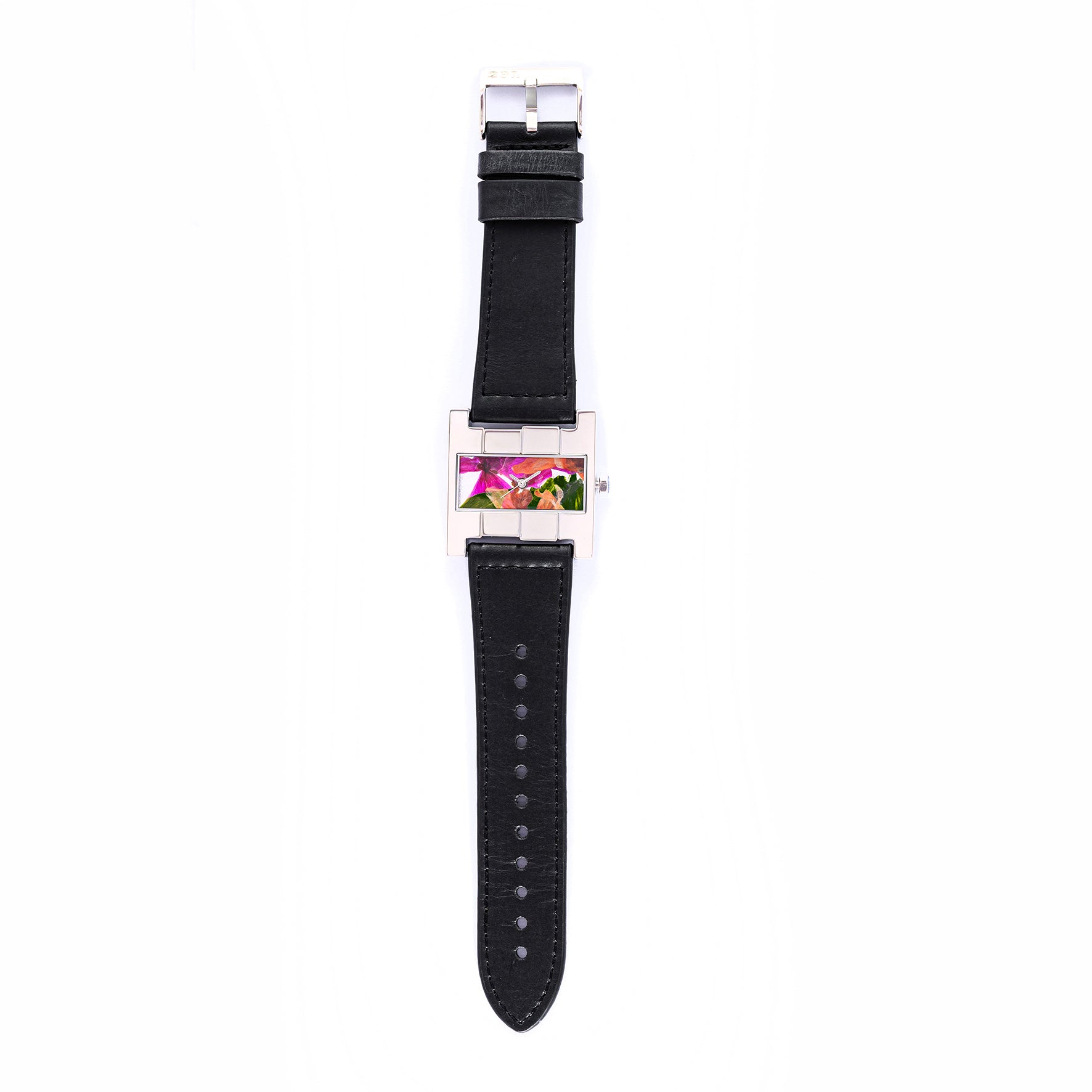 THE ASCENT SILVER  MULTICOLOR  FLOWERS BLACK