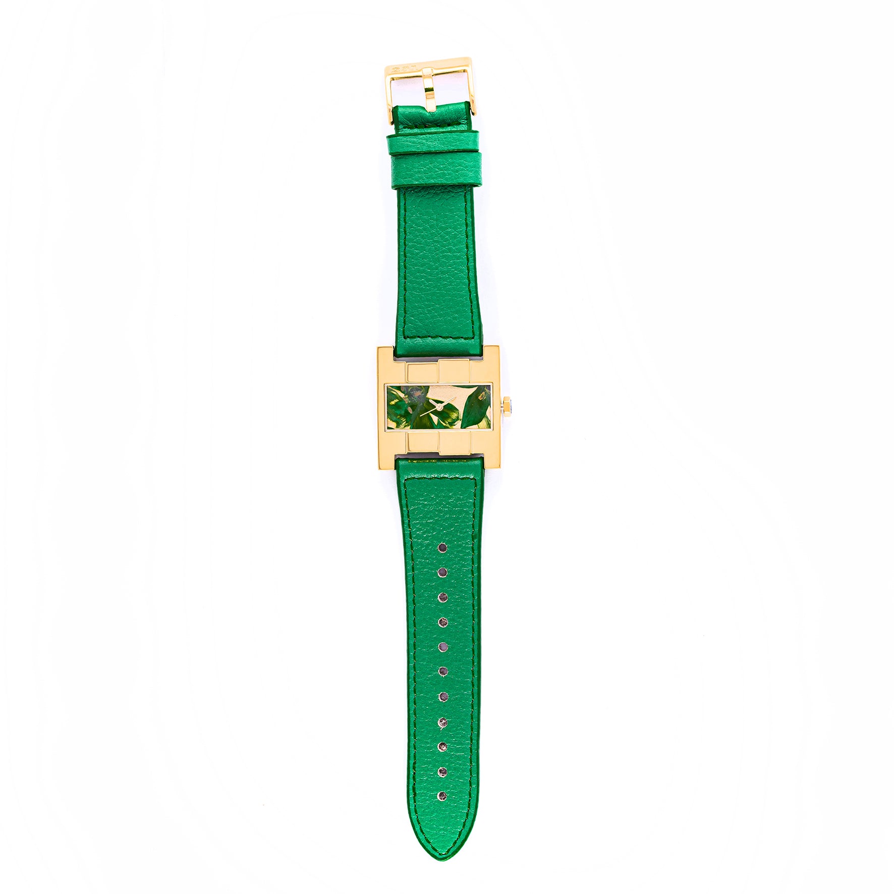 THE ASCENT GOLD GREEN FLOWERS GREEN