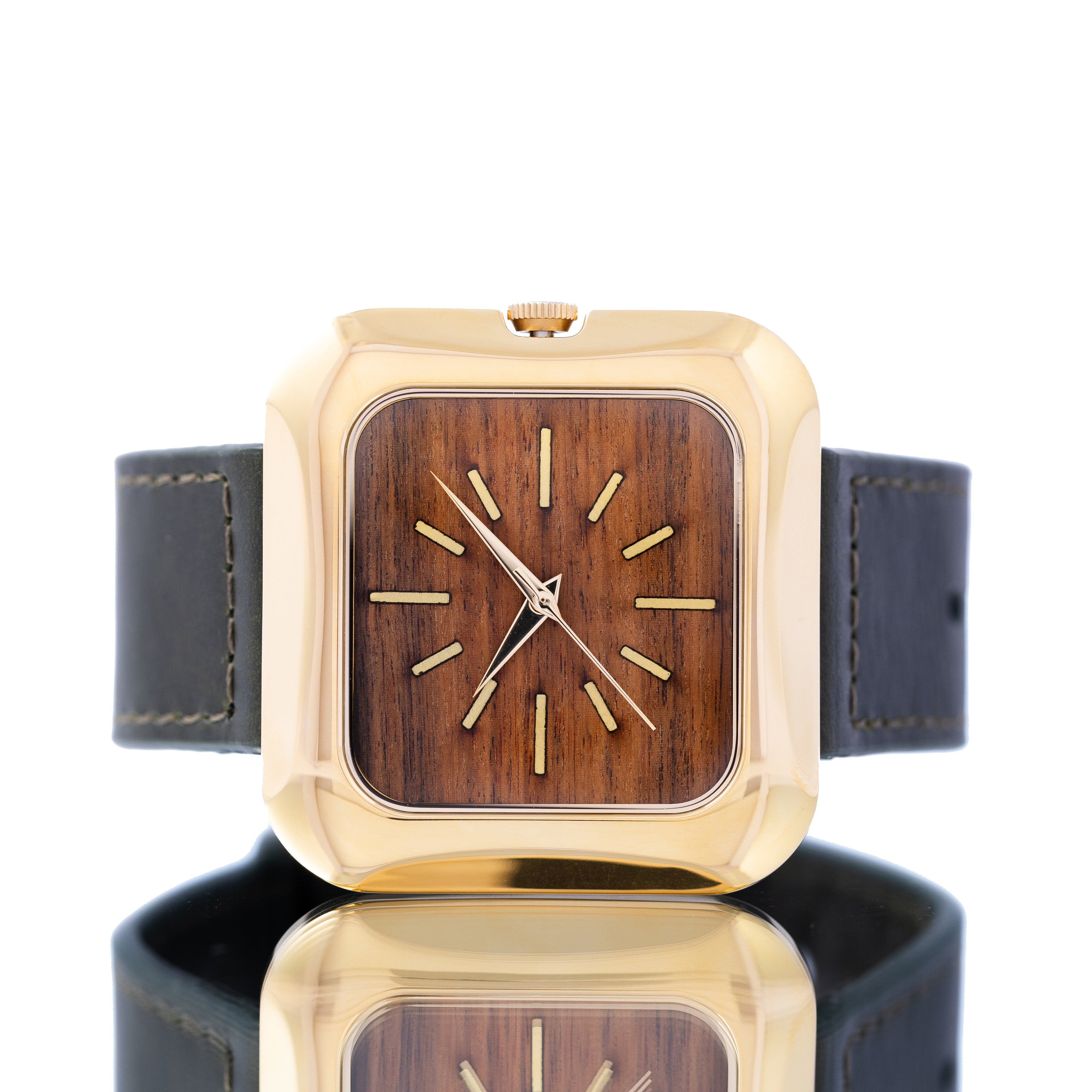 THE 15TH MOMENT GOLD PALO SANTO WOOD ARMY GREEN