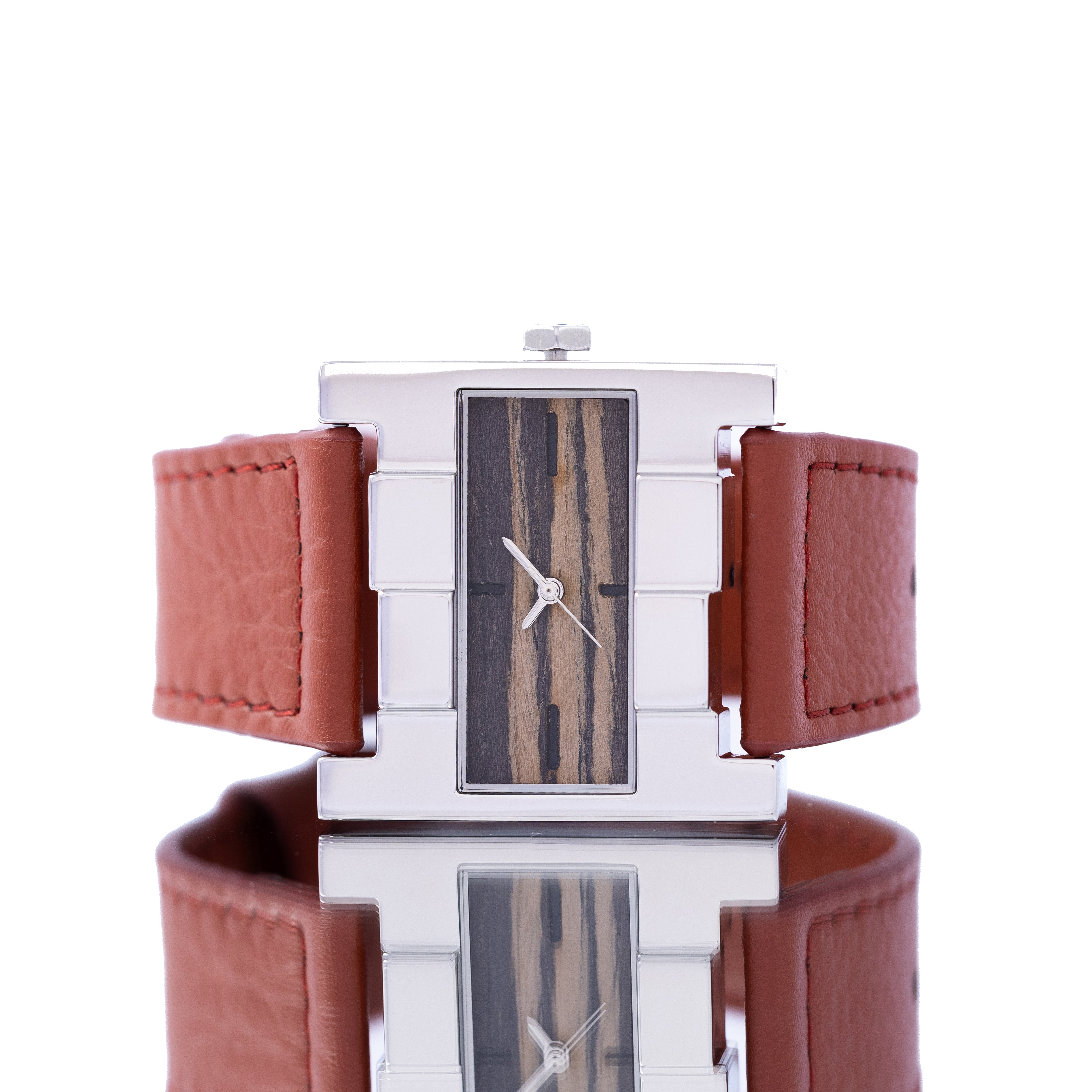 THE ASCENT SILVER ZEBRA WOOD TERRACOTA