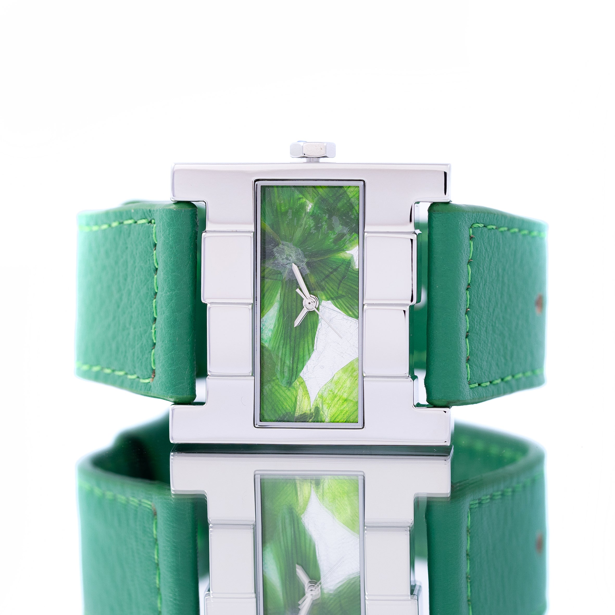 THE ASCENT SILVER GREEN FLOWERS GREEN