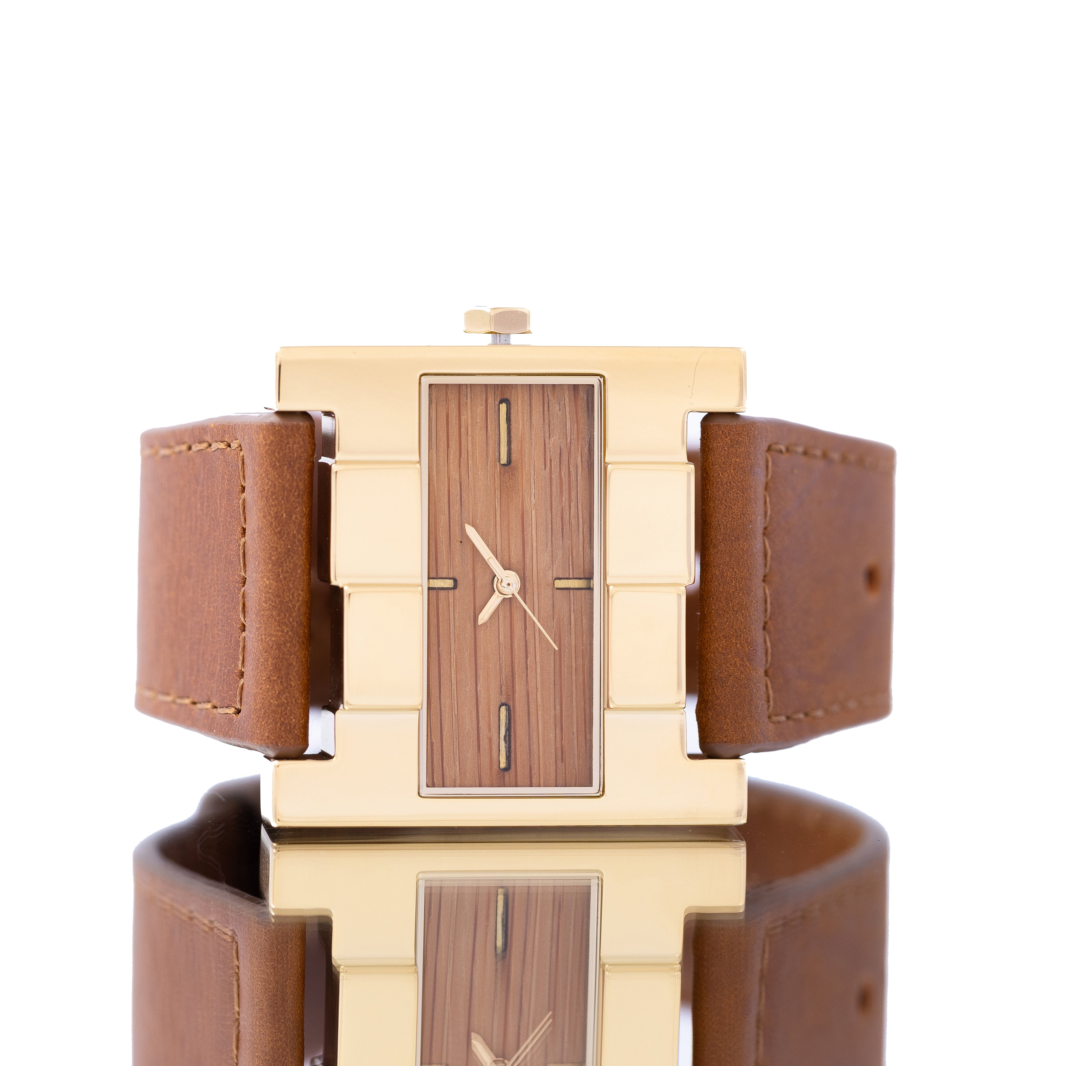 THE ASCENT GOLD BAMBOO WOOD BROWN