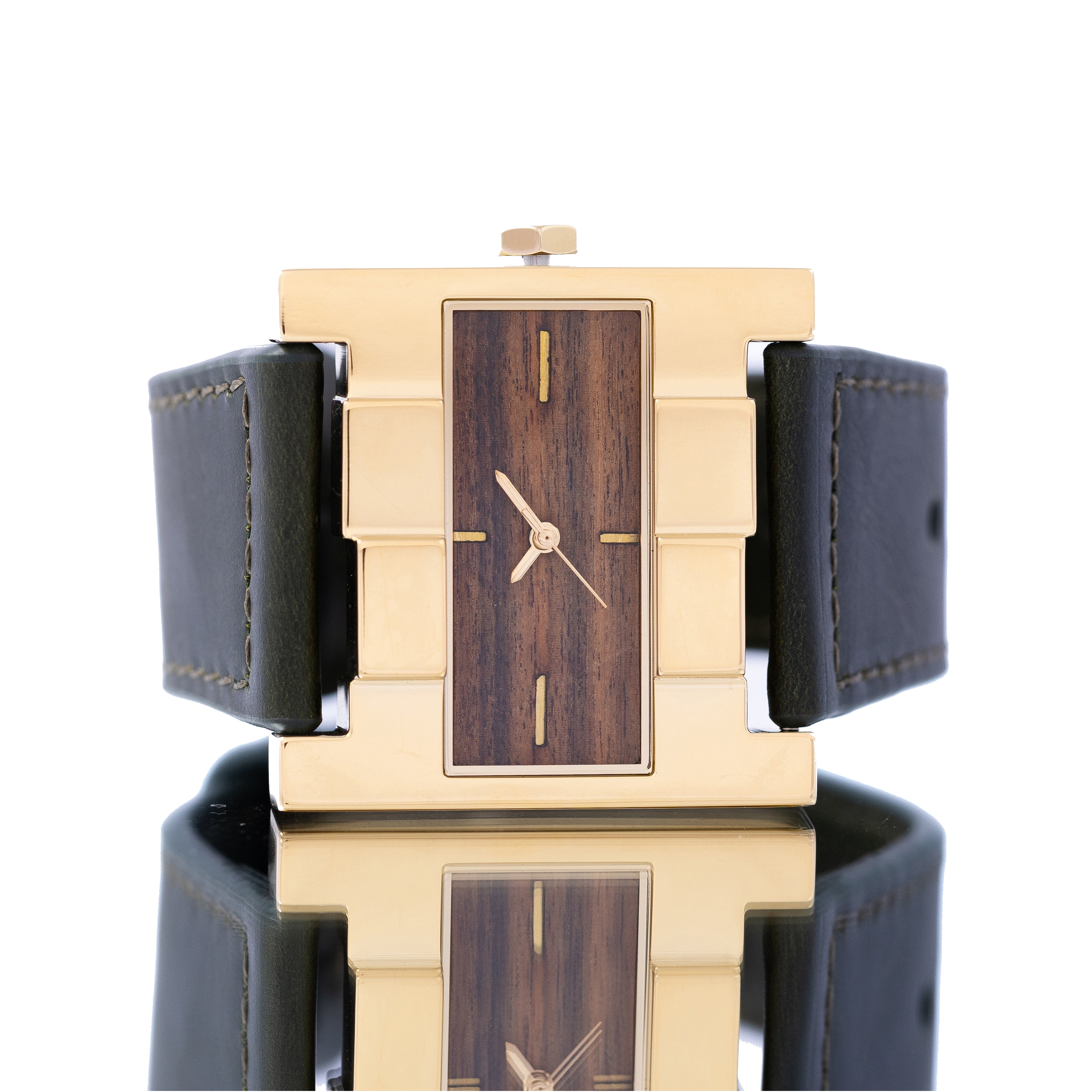 THE ASCENT GOLD PALO SANTO WOOD ARMY GREEN